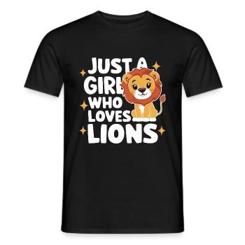 Lion Lion Animal Africa - Men's T-Shirt - black - Front - AI Model Male 178 light (178cm)