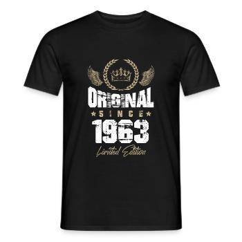1963 limited edition - Men's T-Shirt - black - Front - AI Model Male 178 light (178cm)