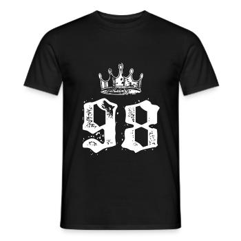 98 Couronne numérique - T-shirt homme - noir - Devant - AI Model Male 178 light (178cm)