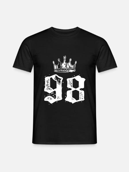 98 Number crown - Men's T-Shirt - black
