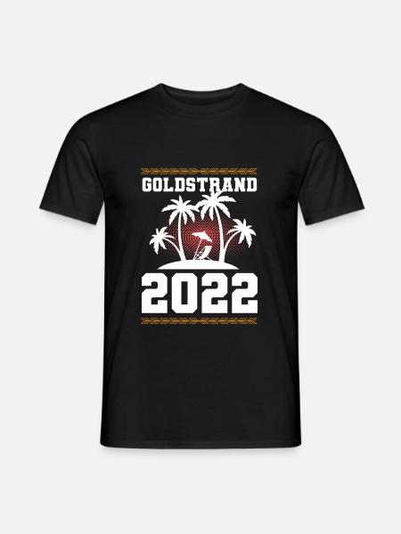 Goldstrand 2022 - Männer T-Shirt - Schwarz