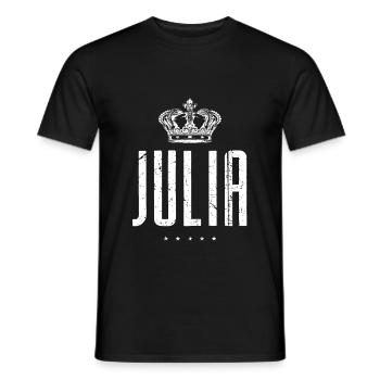 Julia - Männer T-Shirt - Schwarz - Vorne - AI Model Male 178 light (178cm)