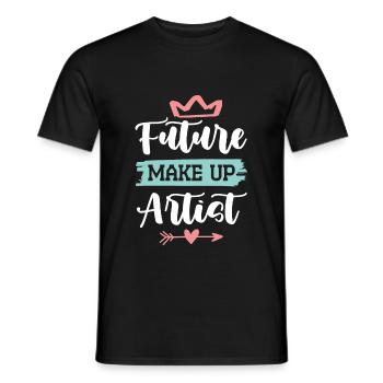 futur maquilleur - T-shirt homme - noir - Devant - AI Model Male 178 light (178cm)