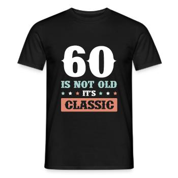 60 jahre nicht alt - Männer T-Shirt - Schwarz - Vorne - AI Model Male 178 light (178cm)