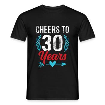30 jahre birthday - Männer T-Shirt - Schwarz - Vorne - AI Model Male 178 light (178cm)