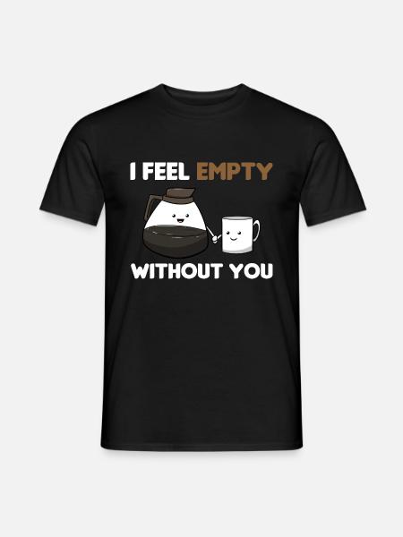 Kaffeeliebhaber Kaffeegenuss - Männer T-Shirt - Schwarz