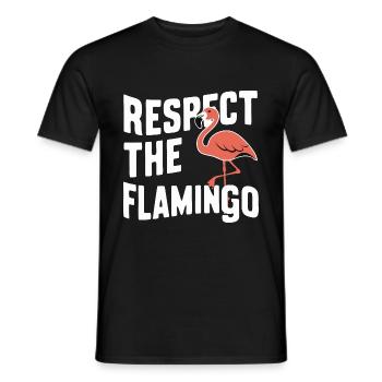 Flamingo Tier Rosa - Männer T-Shirt - Schwarz - Vorne - AI Model Male 178 light (178cm)