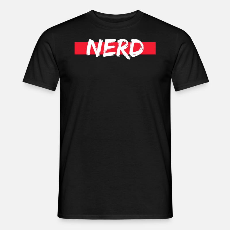 Nerd Bekenntnis ein ein stolzer Nerd zu sein Geek - Männer T-Shirt - Schwarz