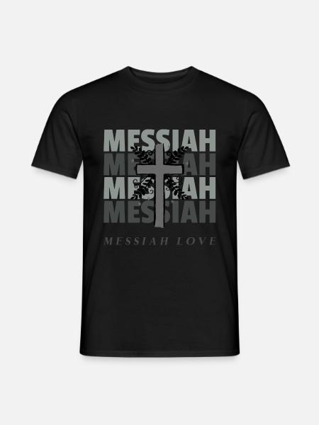 Christian T-shirts | MESSIA LOVE - Men's T-Shirt - black