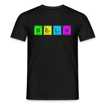 Berlin in Elementen - Männer T-Shirt - Schwarz - Vorne - AI Model Male 178 light (178cm)