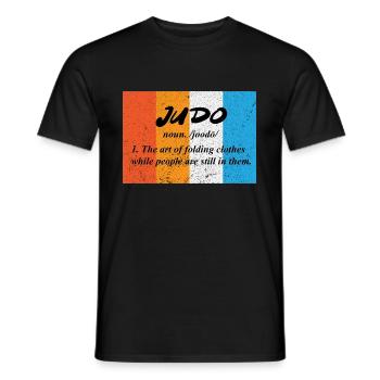 Judo Kampfsport Respekt Selbstverteidigung - Männer T-Shirt - Schwarz - Vorne - AI Model Male 178 light (178cm)