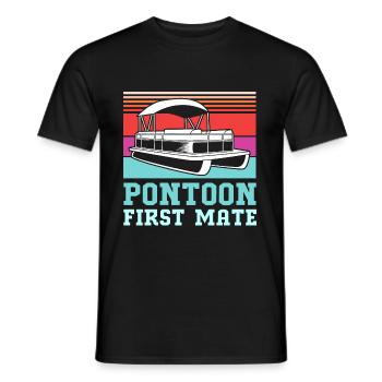 Pontonboot Boot Boote - Männer T-Shirt - Schwarz - Vorne - AI Model Male 178 light (178cm)