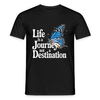 Schmetterling Monarchfalter Bunt Schmetterlinge - Männer T-Shirt - Schwarz - Vorne - AI Model Male 178 light (178cm)