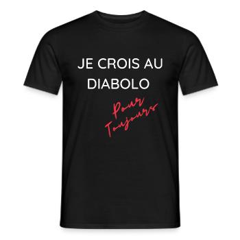 Cadeau humour diabolo cirque passion drôle - T-shirt homme - noir - Devant - AI Model Male 178 light (178cm)