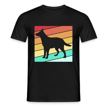 Bouvier australien chien - T-shirt homme - noir - Devant - AI Model Male 178 light (178cm)