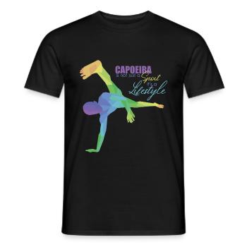 Capoeira - Men's T-Shirt - black - Front - AI Model Male 178 light (178cm)