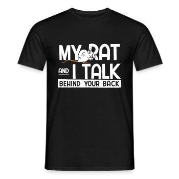 Nagetier Maus Ratte - Männer T-Shirt - Schwarz - Vorne - AI Model Male 178 light (178cm)