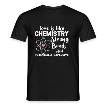 Chemistry - Men's T-Shirt - black - Front - AI Model Male 178 light (178cm)