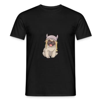 Schweden Mops Schwedisch Viking Wikinger Geschenk - Männer T-Shirt - Schwarz - Vorne - AI Model Male 178 light (178cm)