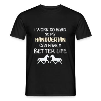Hanovre - T-shirt homme - noir - Devant - AI Model Male 178 light (178cm)