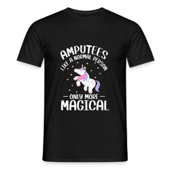 Amputation - Männer T-Shirt - Schwarz - Vorne - AI Model Male 178 light (178cm)