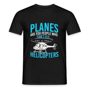 Hubschrauber - Männer T-Shirt - Schwarz - Vorne - AI Model Male 178 light (178cm)