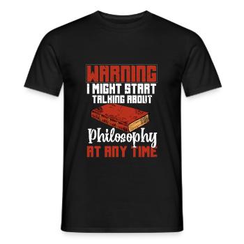 Philosophie - T-shirt homme - noir - Devant - AI Model Male 178 light (178cm)