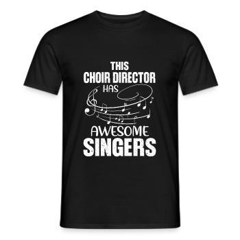 Choriste Directeur - T-shirt homme - noir - Devant - AI Model Male 178 light (178cm)