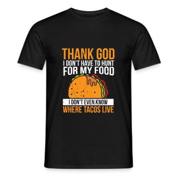 Tacos - Men's T-Shirt - black - Front - AI Model Male 178 light (178cm)
