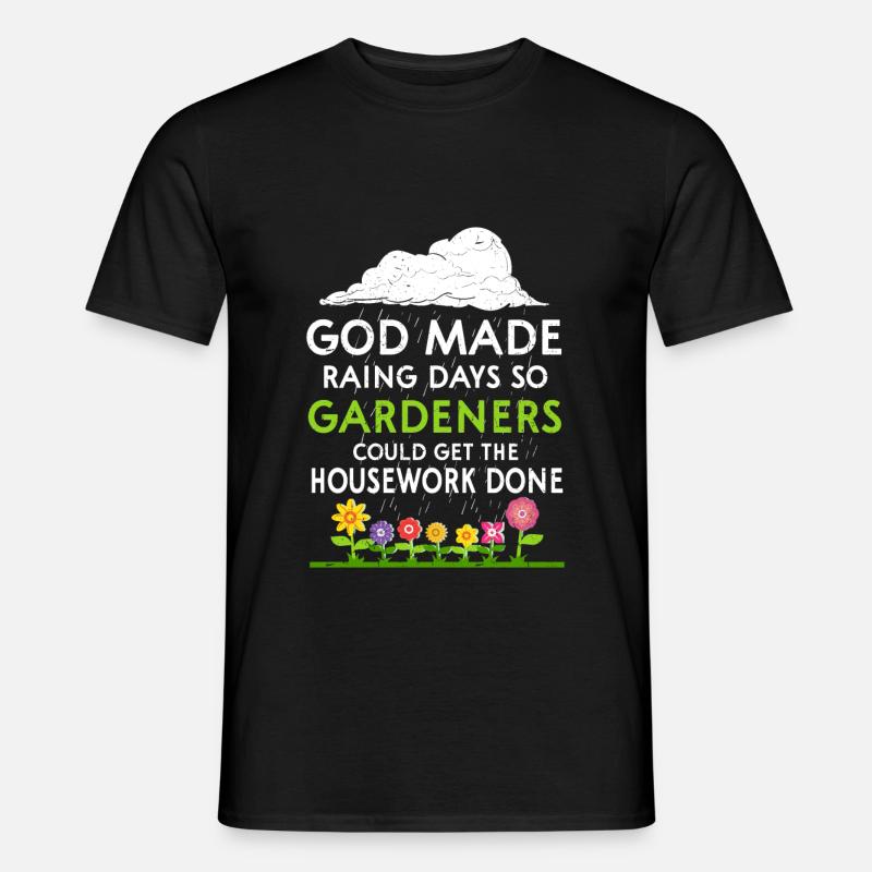 Gärtner - Männer T-Shirt - Schwarz
