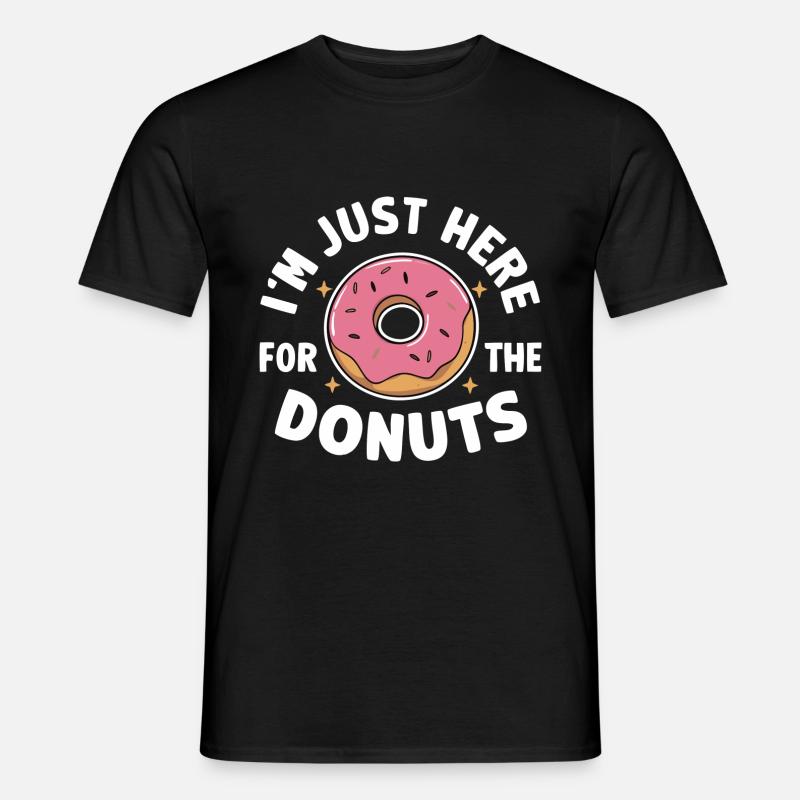 Donut Donuts Candy Bagel - Men's T-Shirt - black