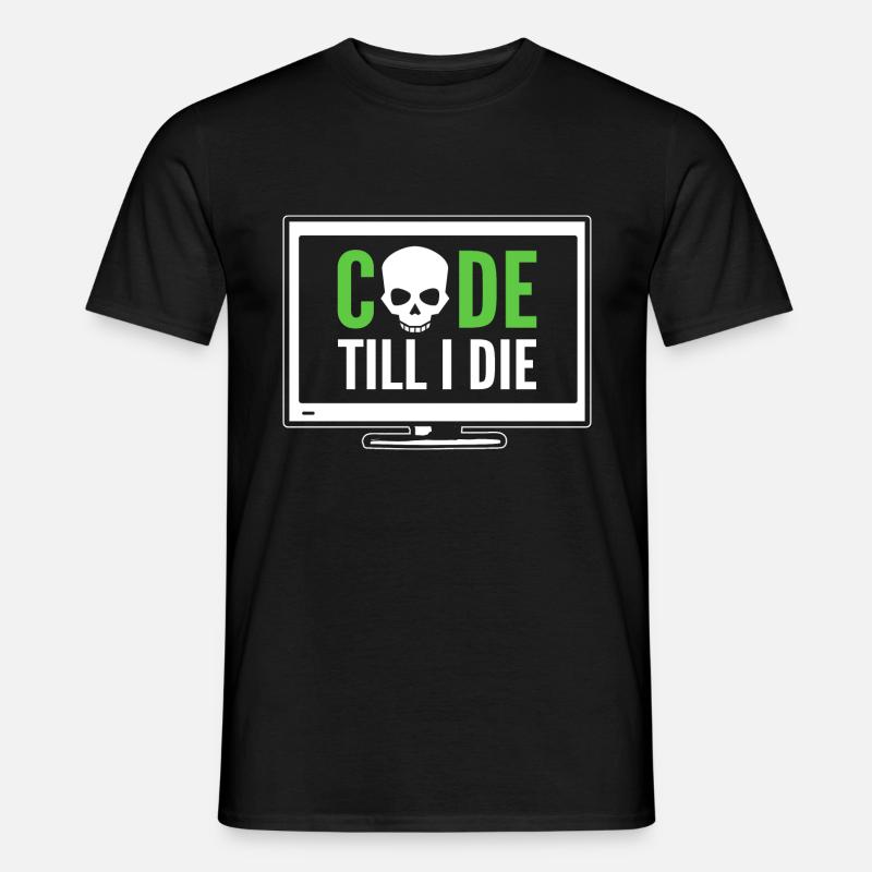 Computerprogrammierer Computerspezialist - Männer T-Shirt - Schwarz