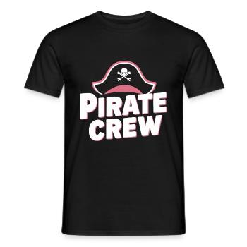 Pirate Pirate Carnaval Halloween - T-shirt homme - noir - Devant - AI Model Male 178 light (178cm)