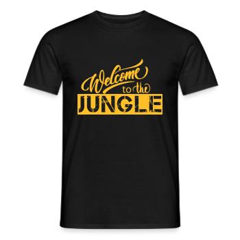 welcome to the jungle - T-shirt homme - noir - Devant - AI Model Male 178 light (178cm)
