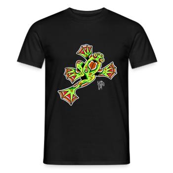 Frog - Men's T-Shirt - black - Front - AI Model Male 178 light (178cm)