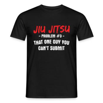 BJJ Jiu Jitsu - Männer T-Shirt - Schwarz - Vorne - AI Model Male 178 light (178cm)
