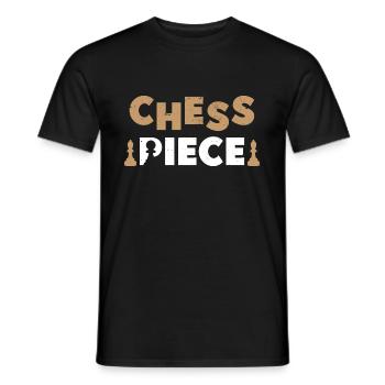 Chess Chess Player Chess Board Chess Tournament - Men's T-Shirt - black - Front - AI Model Male 178 light (178cm)