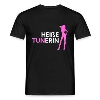 heiße Tunerin - Männer T-Shirt - Schwarz - Vorne - AI Model Male 178 light (178cm)