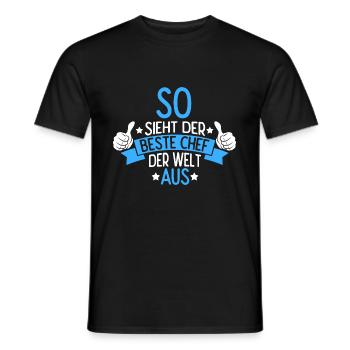 So Sieht Der Beste Chef Der Welt Aus Vorgesetzter - Männer T-Shirt - Schwarz - Vorne - AI Model Male 178 light (178cm)