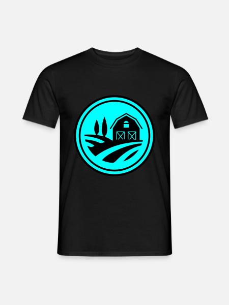 Farm Harvest Circle - Men's T-Shirt - black