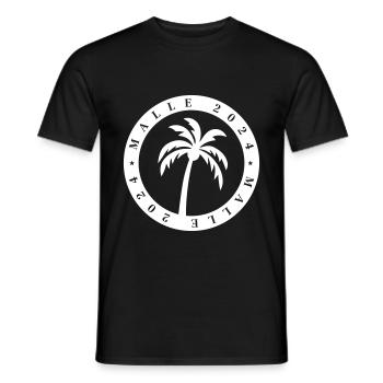Visite de Malle 2024 à Majorque - T-shirt homme - noir - Devant - AI Model Male 178 light (178cm)