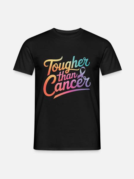 Krebsbewusstseins Krankhei Krebs Brustkrebs - Männer T-Shirt - Schwarz