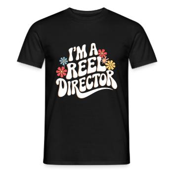 Filmemacher Filmregisseur Kameramann Film - Männer T-Shirt - Schwarz - Vorne - AI Model Male 178 light (178cm)