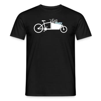Cargo bike Cargo Bike - T-shirt homme - noir - Devant - AI Model Male 178 light (178cm)