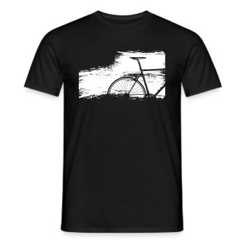 Vélo de course Shabby Chic - T-shirt homme - noir - Devant - AI Model Male 178 light (178cm)