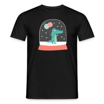 Boule de neige Mignon crocodile anniversaire 2020 - T-shirt homme - noir - Devant - AI Model Male 178 light (178cm)