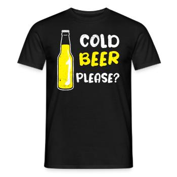 Bière Bière Bière Boire de la bière Alcohol Party - T-shirt homme - noir - Devant - AI Model Male 178 light (178cm)