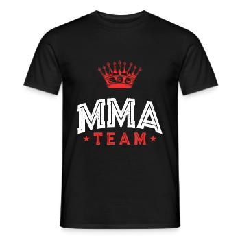 Mma Team - Männer T-Shirt - Schwarz - Vorne - AI Model Male 178 light (178cm)