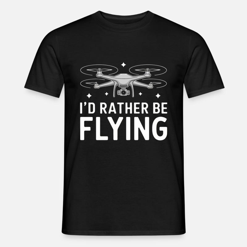 Drones Pilot Quadcopter Drone - Men's T-shirt - black