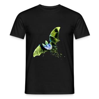 bat - Men's T-Shirt - black - Front - AI Model Male 178 light (178cm)